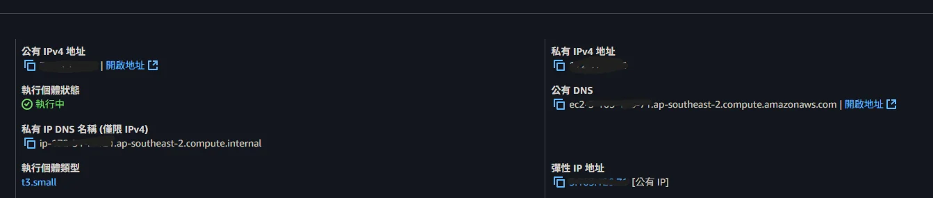 EC2 實例 Public IPv4 已更新